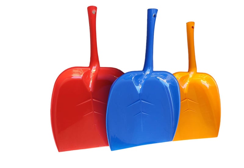 GinoSet® Plastic Unbreakable Dustpan Big Size with Long Handle DUST Collector PAN for Home and Kitchen(Pack of 2 PC) Multi Colors - Image 2