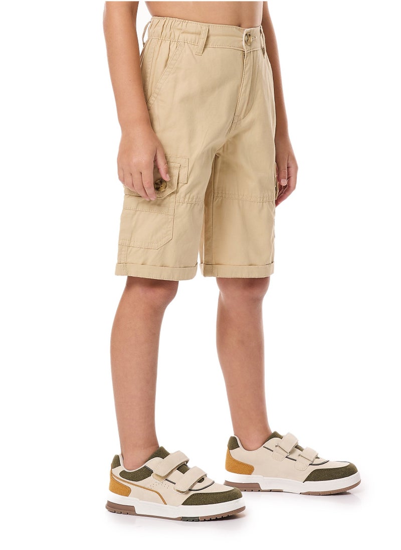 فكتور اند جين شورت كارغو أولادي - كاكي - Image 4