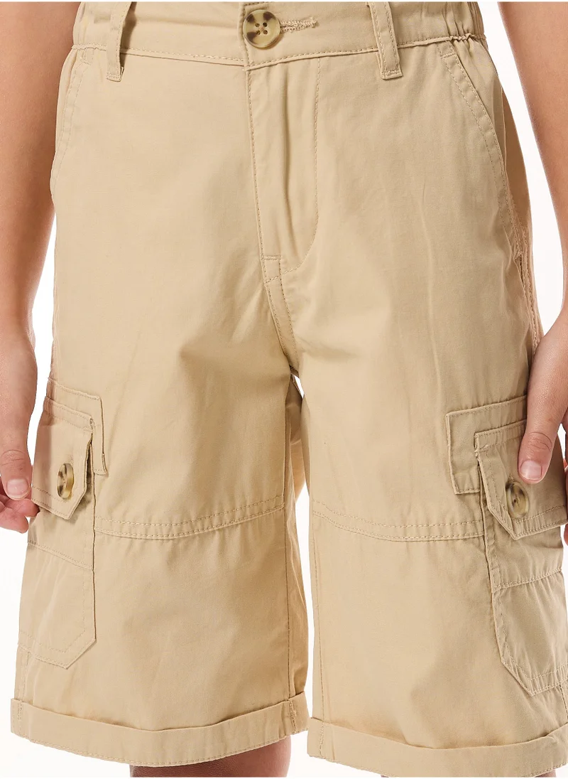 victor and jane Boys Cargo Shorts - Khaki