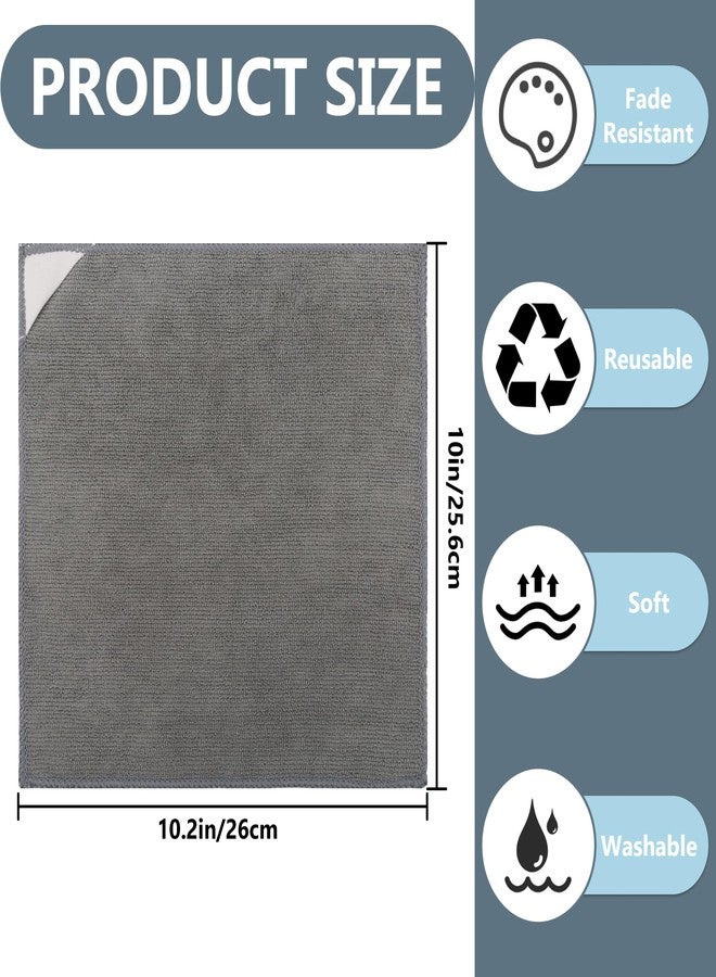 Mcduyant 2 Pack Magnetic Microfiber Whiteboard Eraser Dry Erase Cloth Cleaning Cloth for Whiteboards Blackboards Chalkboards Glassboards (Gray) - Image 2