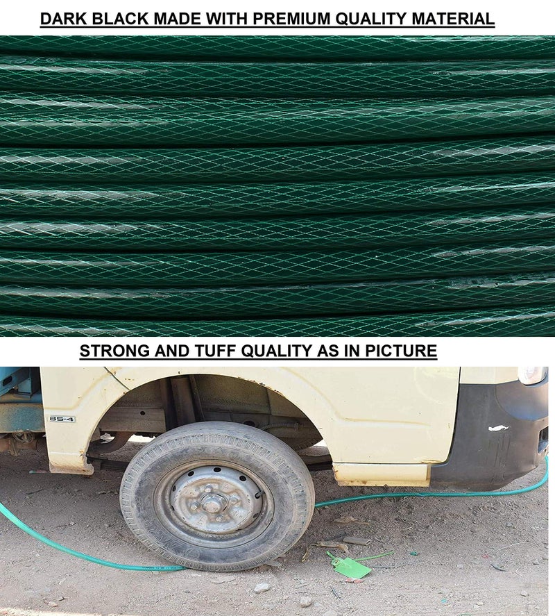 Flexzilla (Size : 1 Inch (25Mm), Length: 30 Meters, 97.50 Feet Green) Heavy Duty Braided Water Hose Pipe, Light Weight Easy To Connect For Garden, Car Wash, Floor Clean, Pet Bath, Park & Yard - Image 3