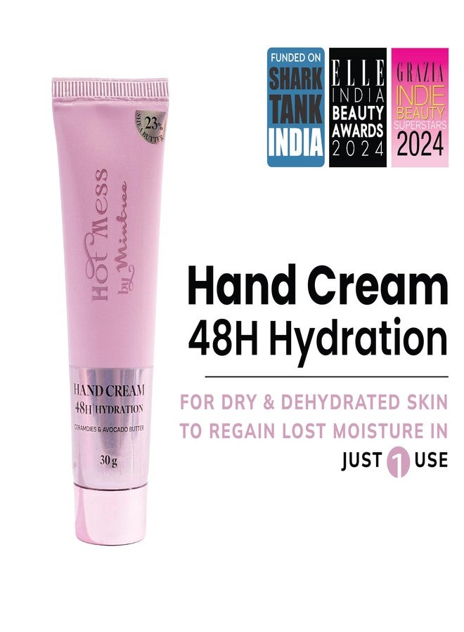 Mintree Hand Cream for Women, Hydrating & Nourishing with Shea Butter, Avocado Butter, Ceramides & Squalane, Purple | 48 HR Moisture & Aromatic Floral Scent | Non-Greasy, Suitable for All Skin Types , 30g - Image 2