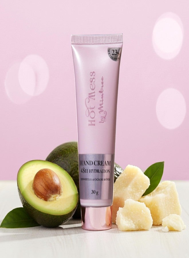 Mintree Hand Cream for Women, Hydrating & Nourishing with Shea Butter, Avocado Butter, Ceramides & Squalane, Purple | 48 HR Moisture & Aromatic Floral Scent | Non-Greasy, Suitable for All Skin Types , 30g - Image 1