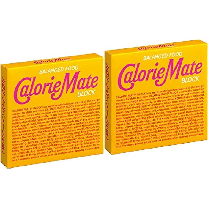 Calorie Mate Otsuka Calorie Mate Balanced Food Maple 2.82oz/80g (2 Pack) - Image 1