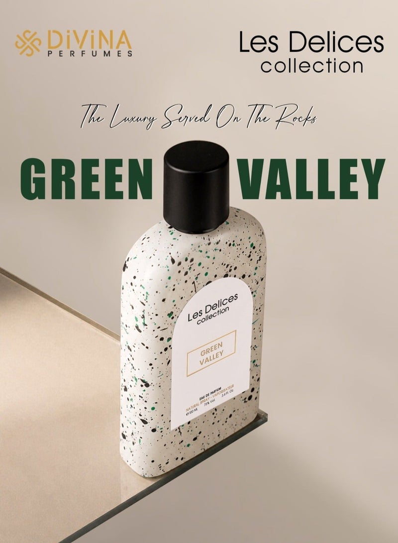 Divina Woody Perfume Green Valley Les Delices Collection Unisex Long Lasting Perfume by Divina 100ml - Image 2