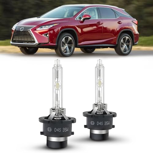 Tivora D4S Xenon HID Headlight Bulbs 6000K Cool White 35W Compatible with 2010-2015 Lexus RX IS GS ES 350, D4S C1 Replacement Headlamps Projector Lights, Pack of 2 - Image 1