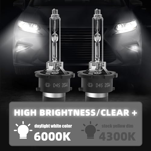 Tivora D4S Xenon HID Headlight Bulbs 6000K Cool White 35W Compatible with 2010-2015 Lexus RX IS GS ES 350, D4S C1 Replacement Headlamps Projector Lights, Pack of 2 - Image 5