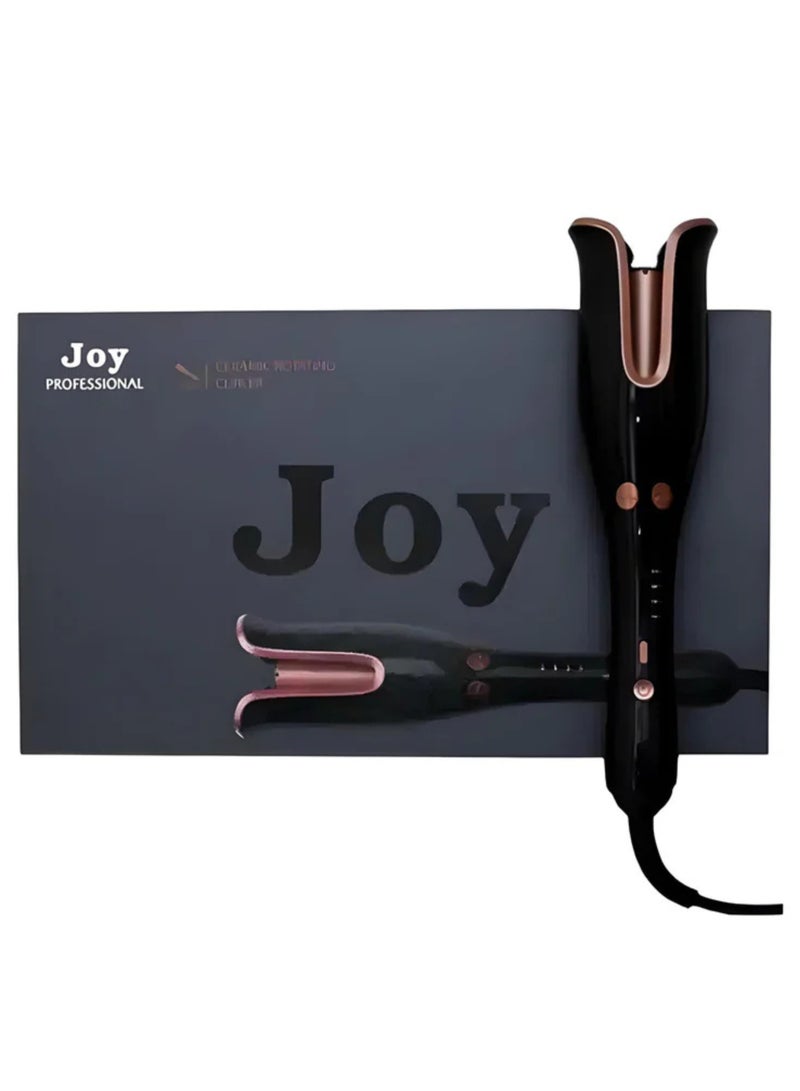 JOY CARE Professional 1” Ceramic Rotating Hair Curler | Anti-Frizz Curling Wand with Adjustable Temperature | Dual Voltage, Auto Shut-Off, Fast Heat-Up | Travel-Friendly Salon Curling Iron for Effortless Curls & Waves - Image 2