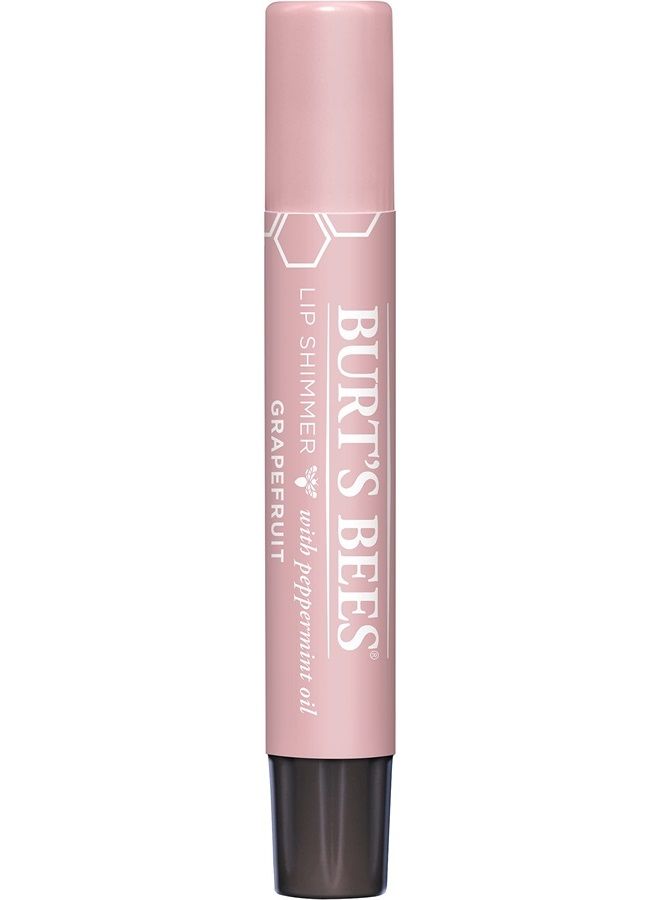 Burt's Bees 100% Natural Moisturizing Lip Shimmer, Grapefruit - 1 Tube - Image 1