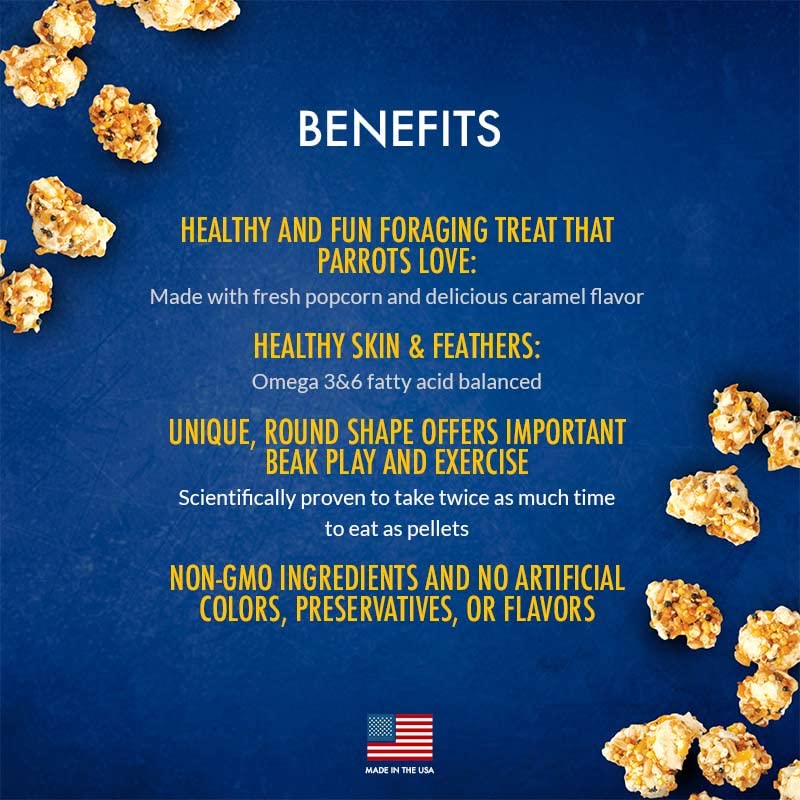 LAFEBER'S Popcorn Nutri-Berries, for Parrots, 4 oz Bag (Pack of 2) - Image 3