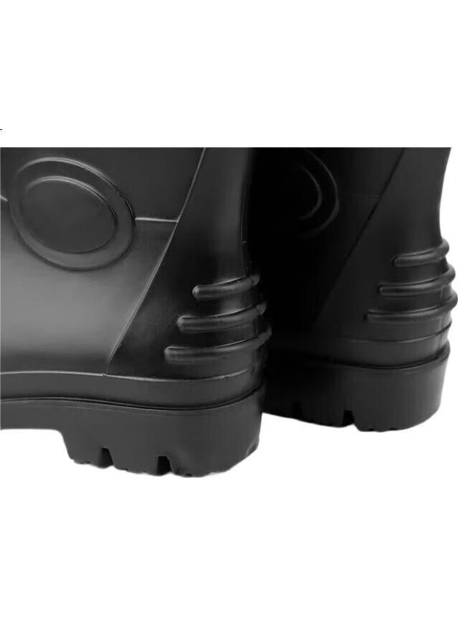 Warrior Men'S Waterproof Outdoor Rain Shoes Anti-Slip Rubber Shoes Rain Boots Cover Shoes Hl8O9 Black High Tube 41 - Image 3