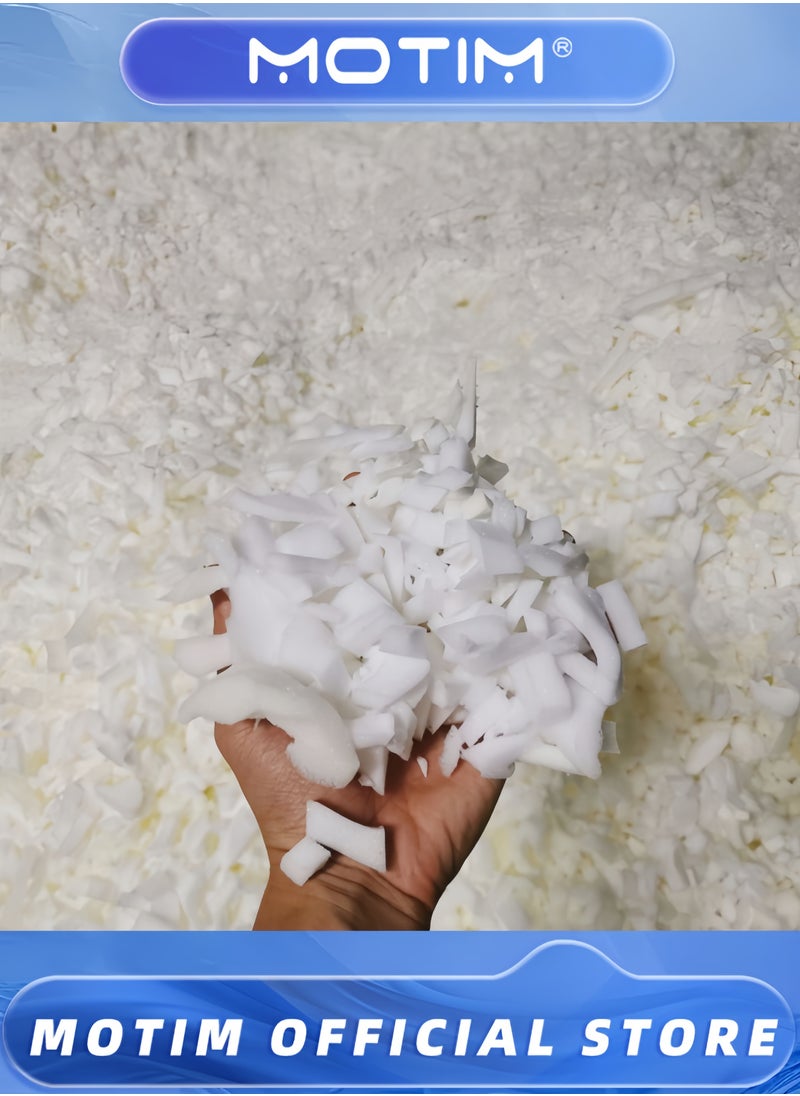Motim - 5lbs Shredded Memory Foam Filling Comfortable Soft Bean Bag Filler Random Colors Beanbag Stuffing Suitable for Various Pillows & Dog Bed & Couch Cushion & Back Cushion (43 * 18 * 18cm/2.3kg) - Image 1
