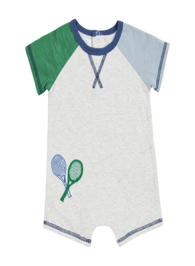 Mud Pie Baby Boy Tennis Shortall; 3-6 Months - Image 1