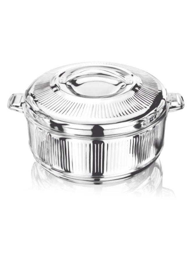 REEM Stainless Steel Line Food Container With Twist-Lock Lid 5000ML Silver