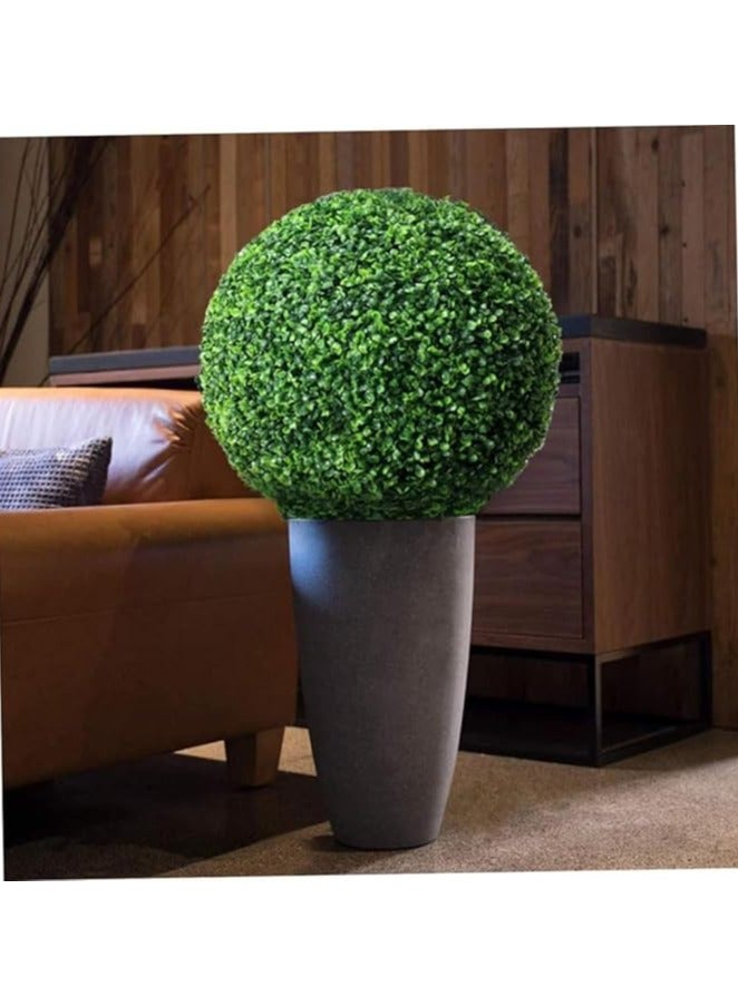LINGWEI Artificial Topiary Ball Indoor Outdoor Fake Boxwood Plant Decorative Balls 35x35cm Green - Image 1