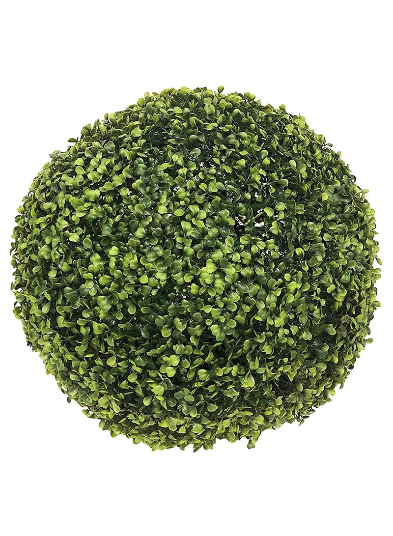 LINGWEI Artificial Topiary Ball Indoor Outdoor Fake Boxwood Plant Decorative Balls 35x35cm Green - Image 2