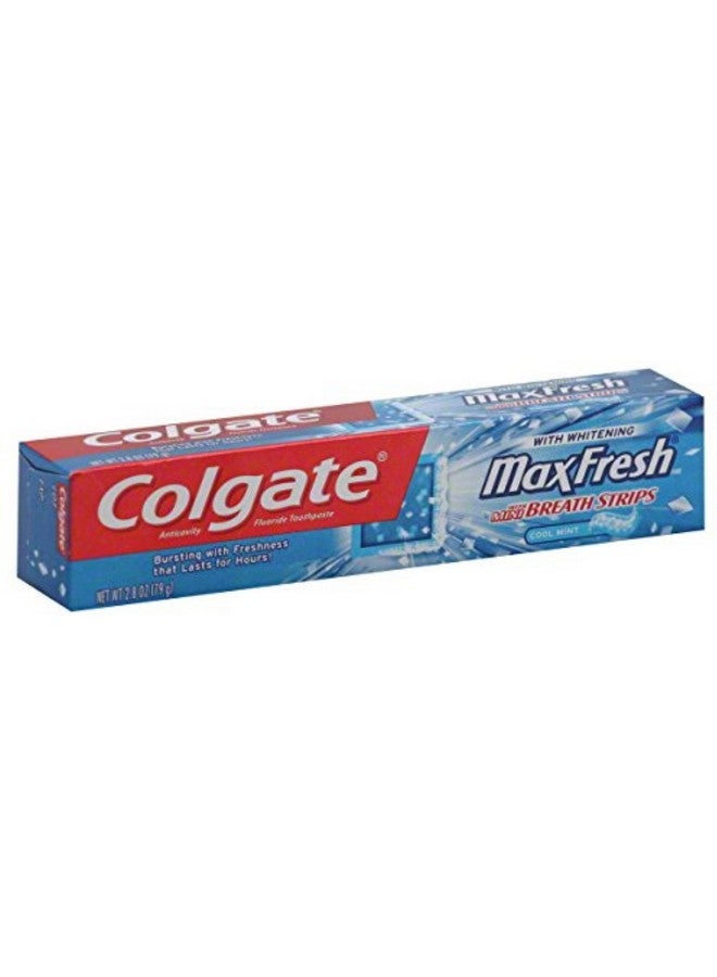Colgate Olgate Maxfresh Fluoride Toothpaste With Mini Breath Strips + Whitening: Cool Mint (Pack Of 2) - Image 2