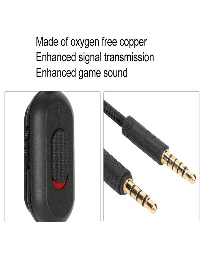 Dpofirs G Pro X Cord, Gaming Headset Cable Replacement for G Pro for G Pro X for G433 for G233, Braided Wire with Inline Mute and Volume Controller - Image 3