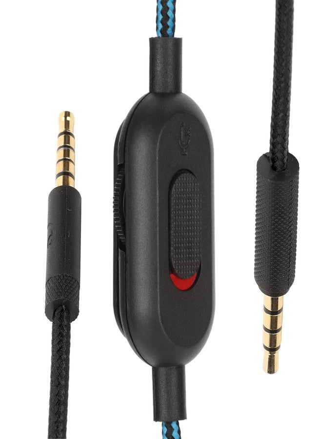 Dpofirs G Pro X Cord, Gaming Headset Cable Replacement for G Pro for G Pro X for G433 for G233, Braided Wire with Inline Mute and Volume Controller - Image 1