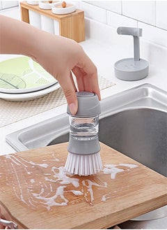 joyzzz Kitchen Brush with Stand Drip Tray Dishwasher Suitable for Sink Pots and Pans Washing and Cleaning  - Image 3
