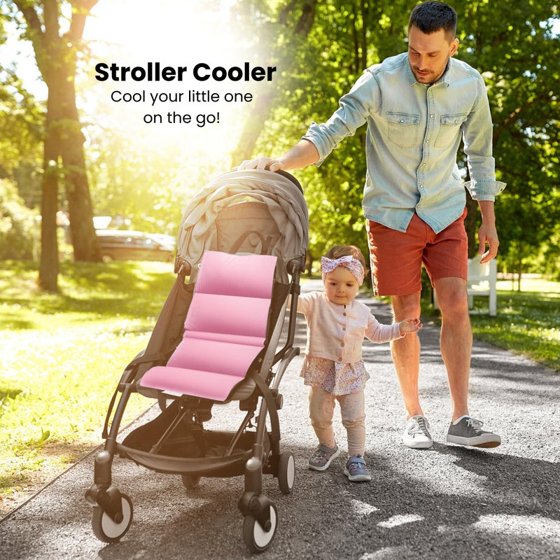 Swanoo Car Seat Cooling Pad  Stroller Cooling Pad With Ice Pack For Babies Toddler And Kids  Sun And Heat Cover Protector For Summer Carseat Cooler Liner - Image 4