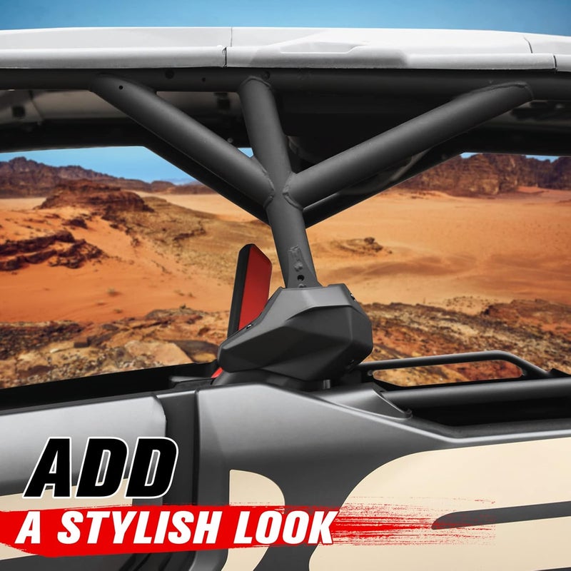 A & UTV PRO غطاء تريم القفص المركزي لسيارة كان-أم مافريك X3 MAX 4 أبواب 2017-2024 2025، لوحة حماية القفص المركزي، ملحقات واقية، استبدال #705015490، 705015489، 2PCS - Image 5