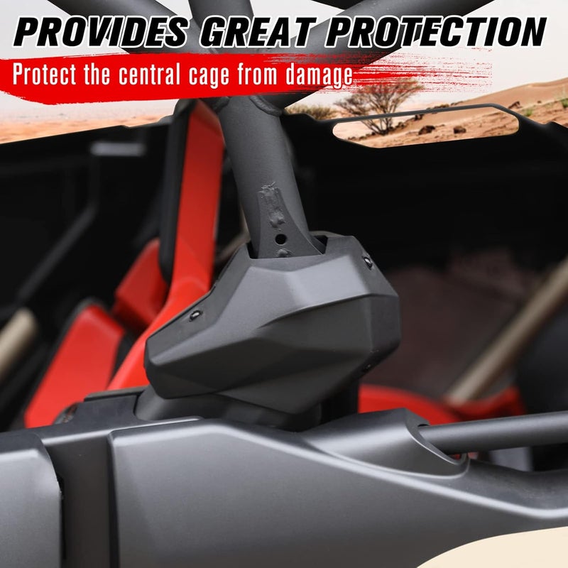 A & UTV PRO غطاء تريم القفص المركزي لسيارة كان-أم مافريك X3 MAX 4 أبواب 2017-2024 2025، لوحة حماية القفص المركزي، ملحقات واقية، استبدال #705015490، 705015489، 2PCS - Image 4