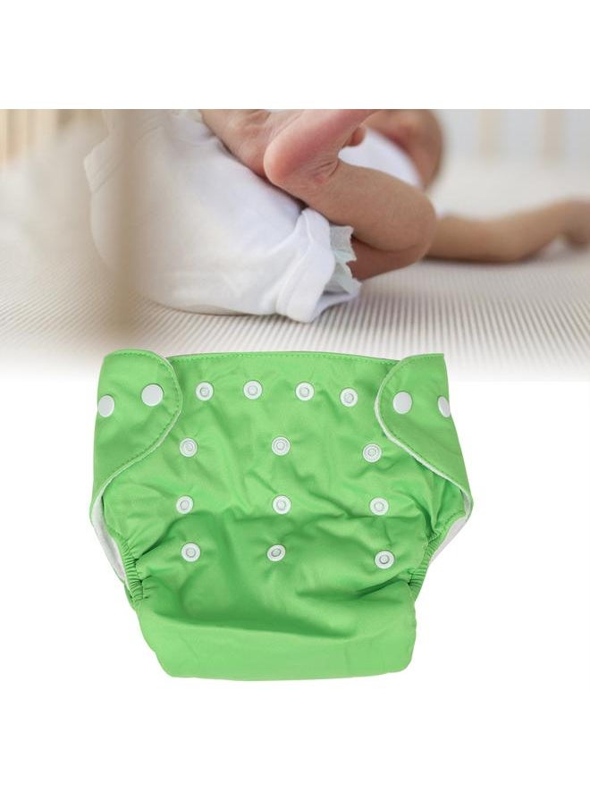 Thoraya Soft Comfortable Breathable Adjustable Baby Pant Button Cloth Diaper for 0-2 Years Old Green  - Image 4