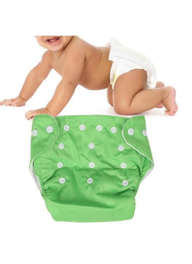 Thoraya Soft Comfortable Breathable Adjustable Baby Pant Button Cloth Diaper for 0-2 Years Old Green  - Image 5