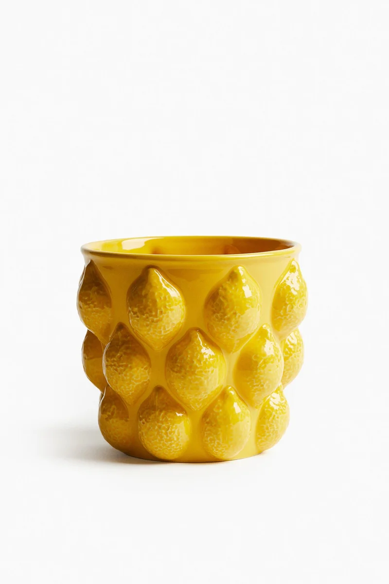 H&M Stoneware plant pot