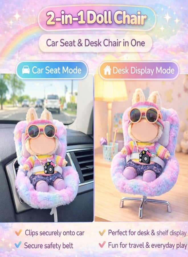 SwiftServ 17cm Doll Car Seat and Clothes Set (No Dolls), Includes Doll Seat and 2-Pack Doll Clothes, Perfect for Play and Display, Doll Outfit Accessories for Collectors - Image 3