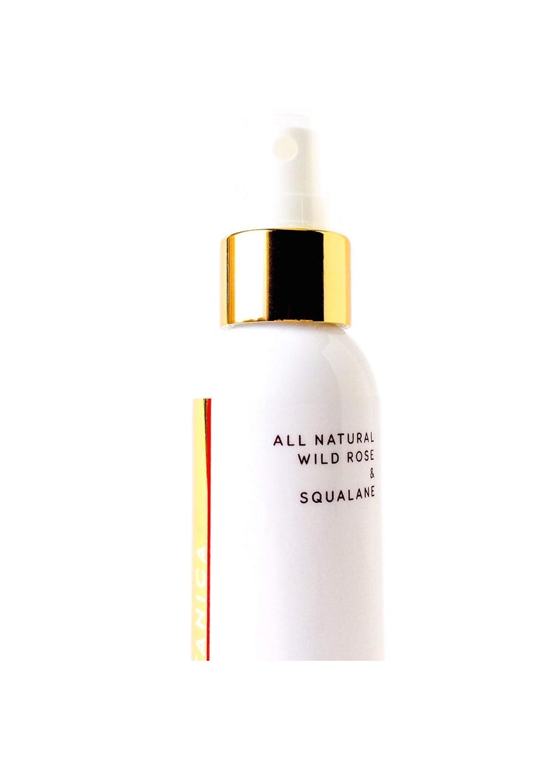 HYDRA BOTANICA ESSENCE FACE MIST Rosehip rose water vitamin C squalane ultra hydrating Moisturizer primer face spray 4oz  100 Pure all natural organic  advanced science vegan  NO ALCOHOL 