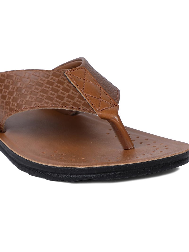 Bata Men Casual flip flop thong slipper - Tan - (UK- 9) - Image 5