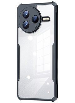 XUNDD for Xiaomi POCO F7 Pro Case, Camera Protection, Soft TPU Cover, Transparent/Black  - Image 1