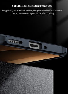 XUNDD for Xiaomi POCO F7 Pro Case, Camera Protection, Soft TPU Cover, Transparent/Black  - Image 4