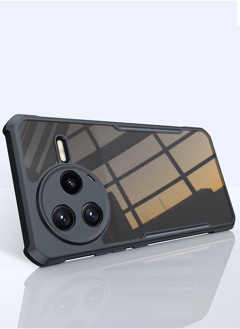 XUNDD - for Xiaomi POCO F7 Pro Case, Camera Protection, Soft TPU Cover, Transparent/Black - Image 1