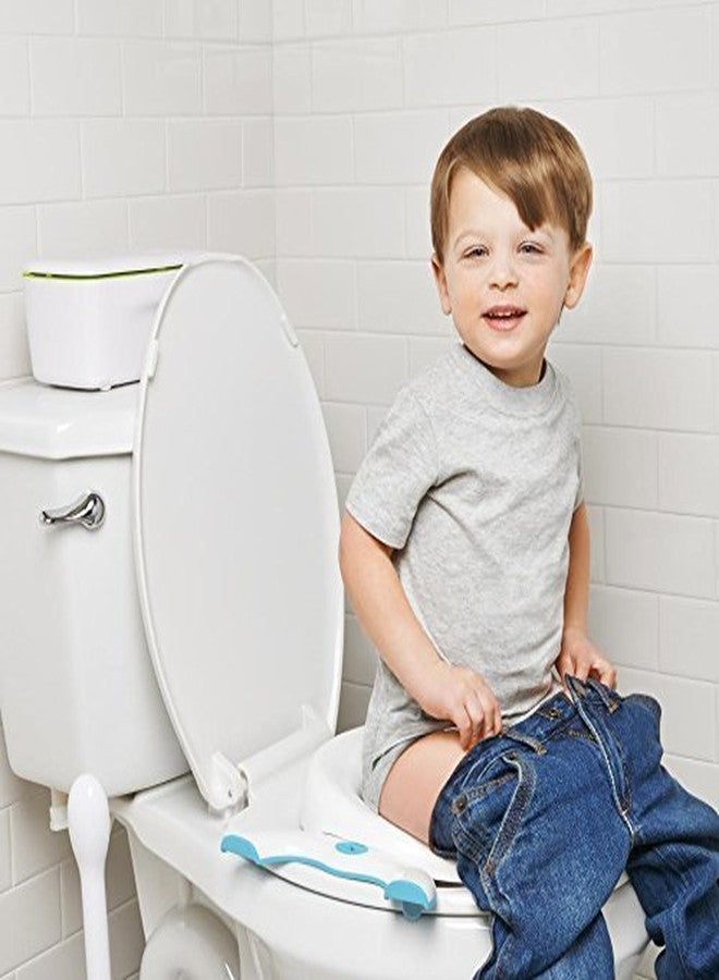 LASALE Foldable Baby Potty Training Seat with Splash Guard & Disposable Bag Holder, Anti-Slip Legs, Portable Travel Potty Chair for Toddlers Boys & Girls, Lightweight Kids Toilet Trainer - Image 2