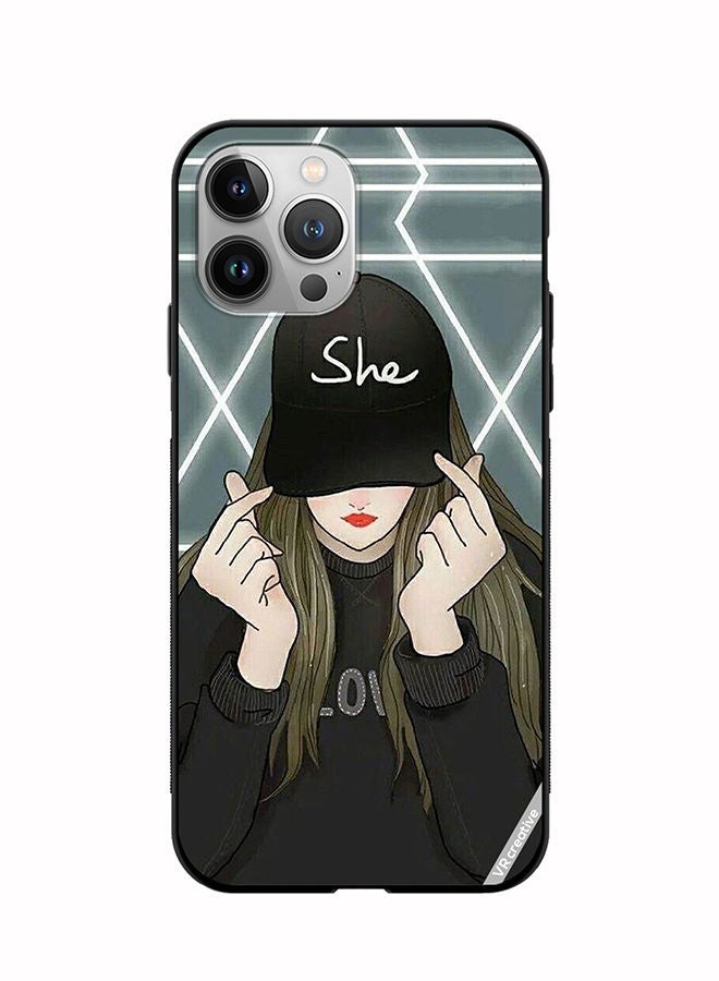 VR CREATIVE Protective Case Cover For Apple iPhone 11 Pro Max She On Cap Design Multicolour  - Image 1