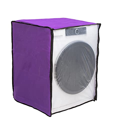 Classic® Front Load Washing Machine Cover Suitable for LG 5.5 Kg, 6 Kg & 6.5 Kg (50cmsX63cmsX81cms) Color - Purple - Image 1
