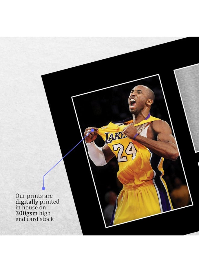 HWC Trading HWC Trading Kobe Bryant Signed A4 Printed Autograph Los Angeles Lakers Photo Display  - Image 4
