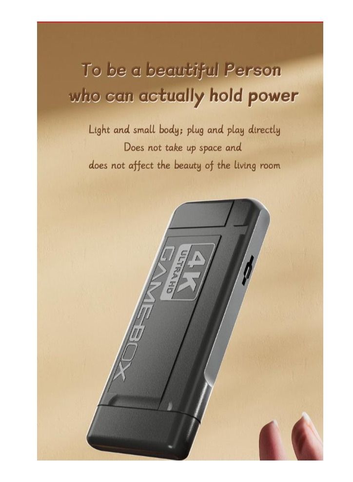 4K HD video game console, dual 2.4G wireless controllers, plug-and-play video game stick, built-in 15,000 games, retro handheld game console - Image 3