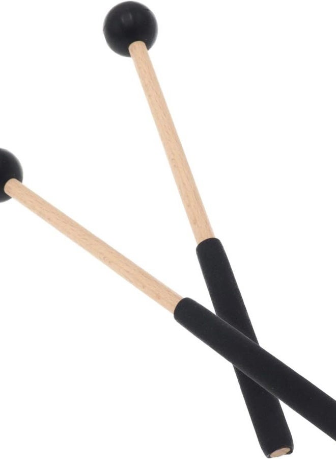 TUORen 2Pair Steel Tongue Drum Mallets Rubber Head Percussion Sticks for Tongue Drum Glockenspiel Xylophones Woodblock - Image 3