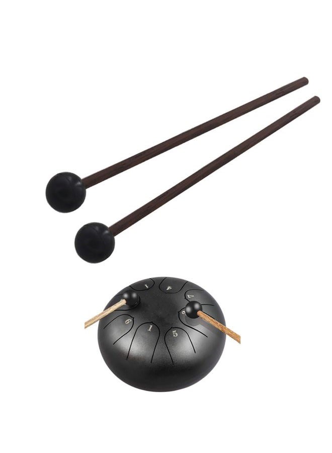TUORen 2Pair Steel Tongue Drum Mallets Rubber Head Percussion Sticks for Tongue Drum Glockenspiel Xylophones Woodblock - Image 2