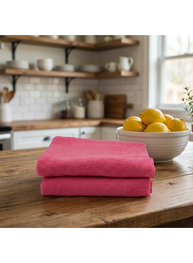 IDEAL PACK Premium Microfiber Car Drying Towel 30x40cm – Ultra Soft, Super Absorbent, Scratch-Free Cleaning Cloth for Car Care, Polishing, Dusting & Household Use Quick Dry Wash Towel for Vehicles (Pink) - Image 5