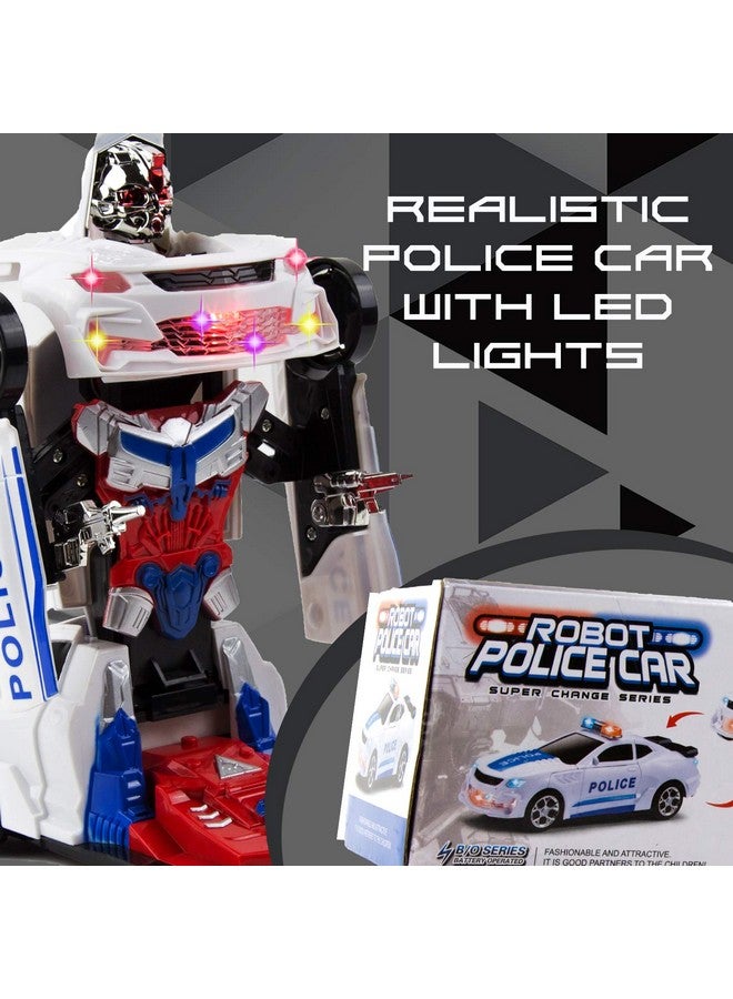 Toysery Transforming Robot Police Car Toy With Lights - Smart Police Car To Robot Toy For Kids And Toddlers, Bump And Go Action, Perfect For Boys Ages 3-5 - Image 3