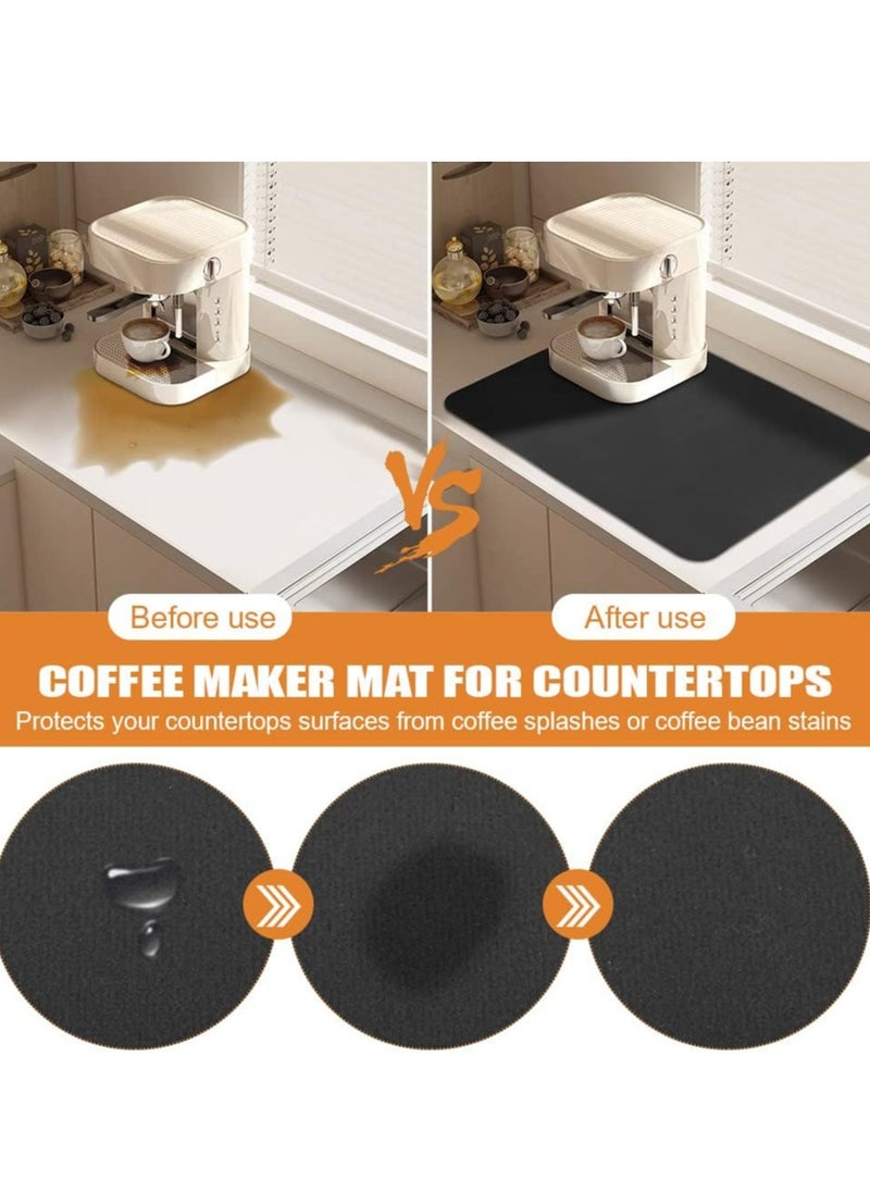 Oasisgalore - Coffee Mat Coffee Bar Mat for Countertops Dish Drying Mat for Kitchen Counter - Image 1