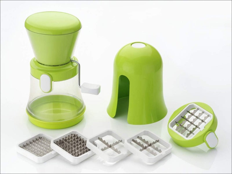 Aa-Era AaEra 7 in 1 Multifunction Vegetable Cutter Chipser Manual Quick Dicer Fruit Slicer NonSkid Base Slicer and Cutter Grater  - Image 5