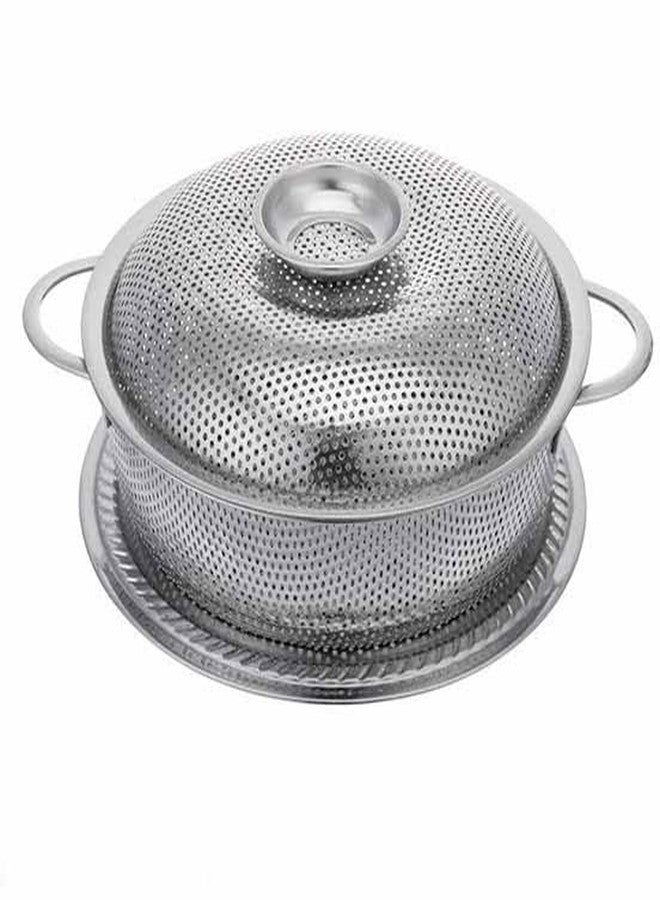 TGOPIT Colander Micro Perforated – Premium Stainless Steel with Large Handles & Base – Heavy Duty Strainer for Noodles & Pasta Drainer, Vegetable & Fruit Rinser, Rice Strainer - Image 1