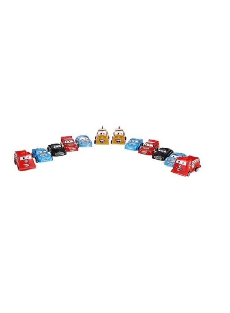 12 in 1 Cars Movie Cars - Gasoline Lightning Cartoon Movie Series, Mini Figures, 12 Piece Toy Car - Image 2