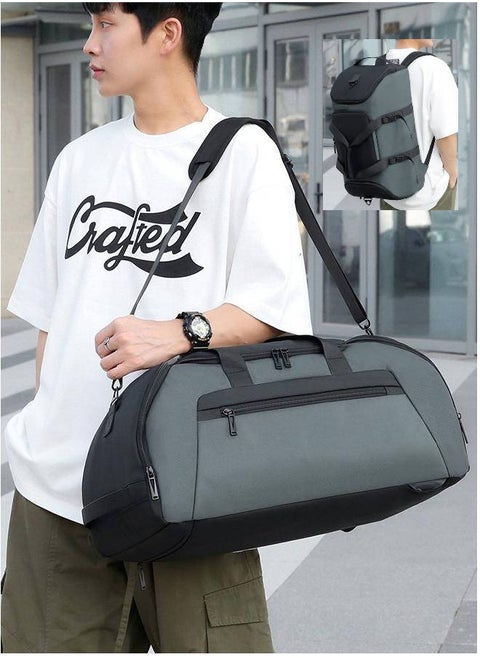 Sports Backpack  Travel Bag and Gym Bag Combo with Wet and Dry Separation Separate Shoe Compartment Waterproof and Multilayer Space